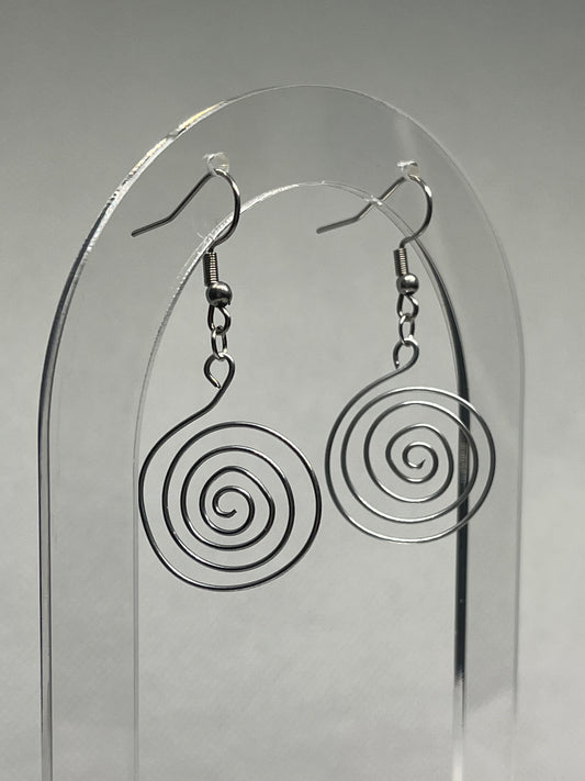 Pure Spiral | Wire Spiral Earrings