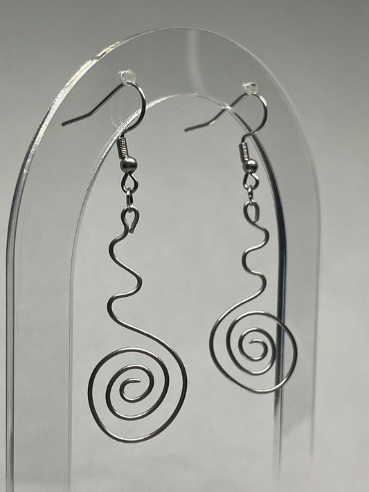 Rebirth | Wire Spiral Earrings